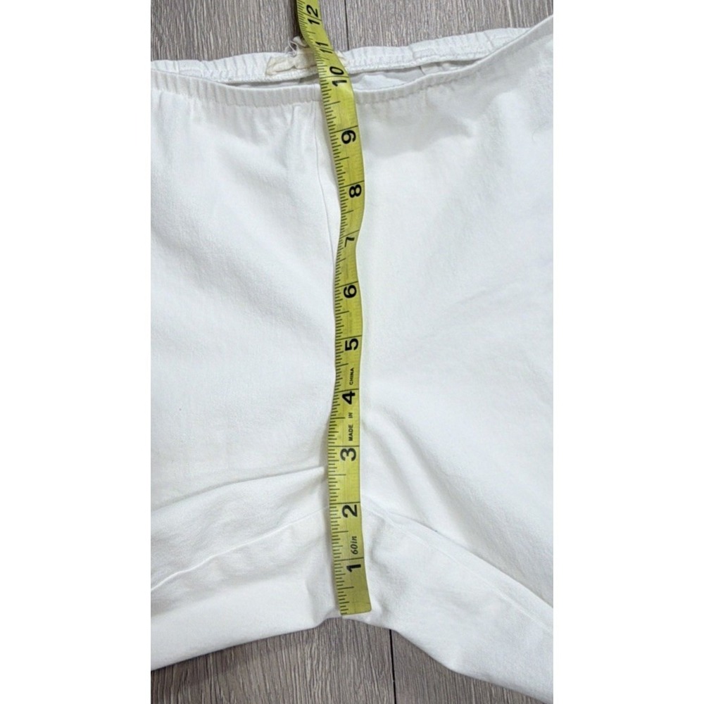 EILEEN FISHER Organic Cotton Ankle Pants In White Petite PP Modern Minimalist - Picture 8 of 11